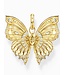 Thomas Sabo  PE984-414-14 Charm-Anhänger Schmetterling Steine vergoldet