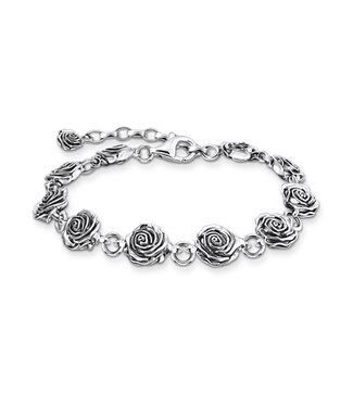 Thomas Sabo  A2197-637-21-L19V Armband Rose Midnight Rose Silber 19 cm