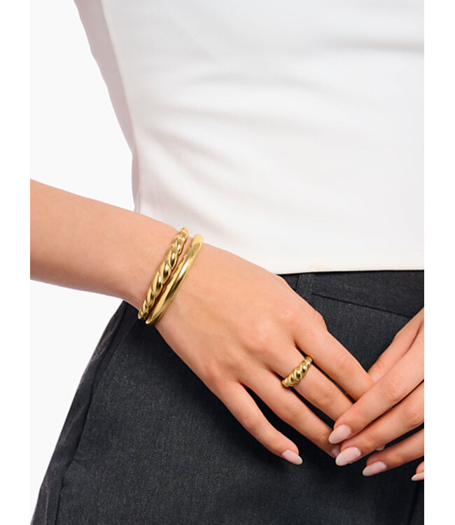 Thomas Sabo  AR119-413-39-L17 Armband organische Form vergoldet 17 cm