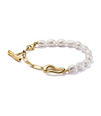 Thomas Sabo  A2190-430-14-L19V Armband Perle Natural Beauty vergoldet 19 cm