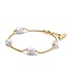 Thomas Sabo  A2189-430-14-L19V Armband Perle Natural Beauty vergoldet 19 cm