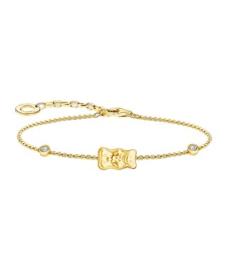 Thomas Sabo  A2203-414-39-L19V Armband Goldbär Steine vergoldet 19 cm