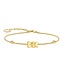 Thomas Sabo  A2203-414-39-L19V Armband Goldbär Steine vergoldet 19 cm