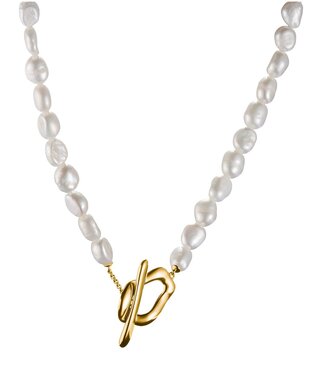 Thomas Sabo  KE2320-430-14-L45 Halskette Perle Natural Beauty vergoldet 45 cm