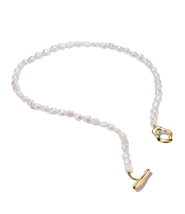Thomas Sabo  KE2320-430-14-L45 Halskette Perle Natural Beauty vergoldet 45 cm
