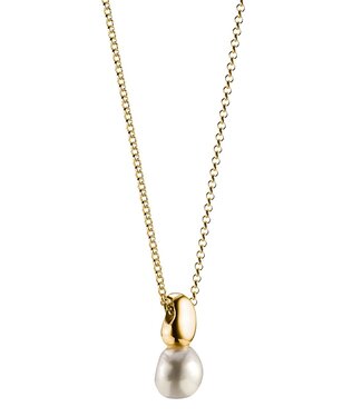 Thomas Sabo  KE2318-430-14-L45V Halskette mit Anhänger Perle Natural Beauty vergoldet 40+5 cm