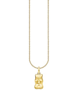 Thomas Sabo  KE2325-413-39-L50V Halskette mit Anhänger Goldbär vergoldet 45+5 cm