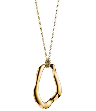 Thomas Sabo  KE2319-413-39-L70 Halskette mit Anhänger Natural Beauty vergoldet 70 cm