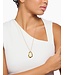 Thomas Sabo  KE2319-413-39-L70 Halskette mit Anhänger Natural Beauty vergoldet 70 cm