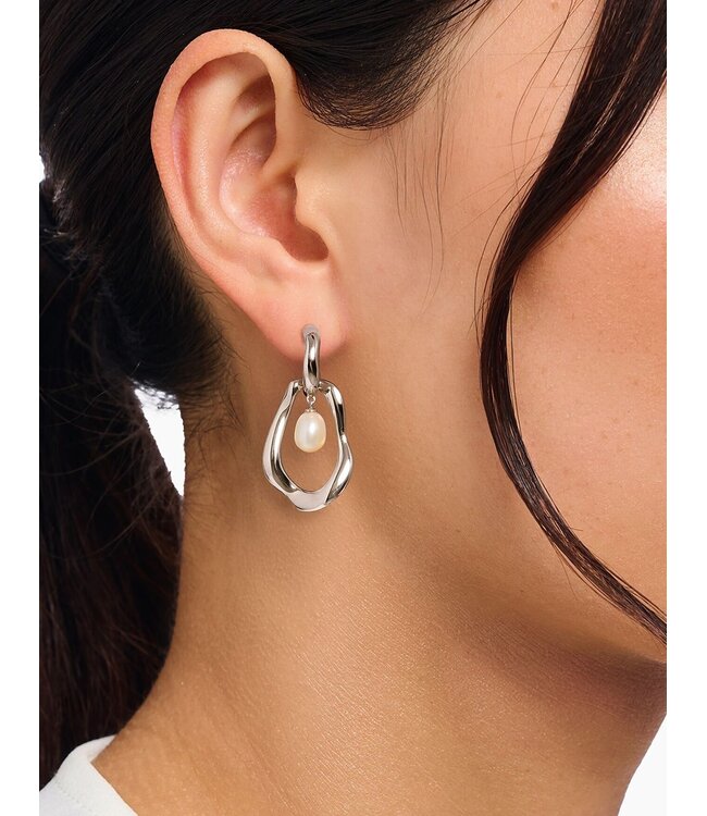 Thomas Sabo  H2321-082-14 Creolen Perle Natural Beauty Silber