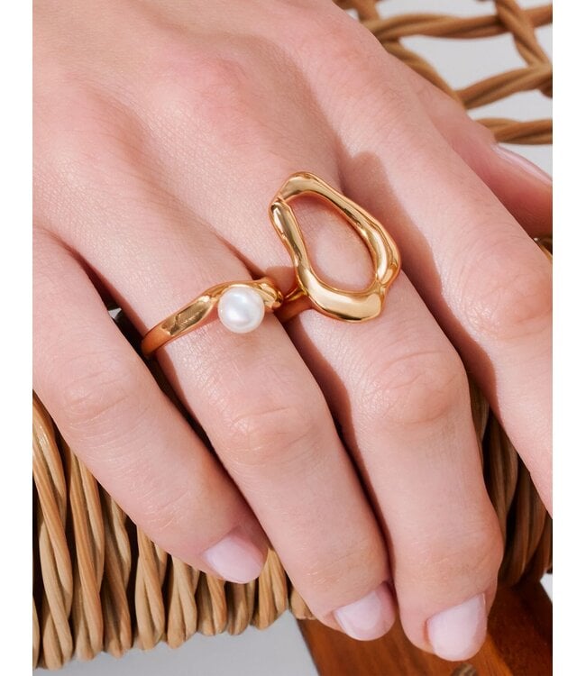 Thomas Sabo  TR2486-413-39-54 Ring Natural Beauty vergoldet Grösse 54