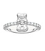 Thomas Sabo  TR2504-051-14-56 Ring Goldbär Steine Silber Grösse 56