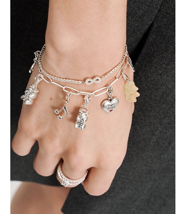Thomas Sabo  2221-001-21 Charm-Anhänger Goldbär Silber