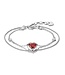 Thomas Sabo  A2222-051-10-L19V Armband Herz Doppel Elyndra Silber 16 +3 cm