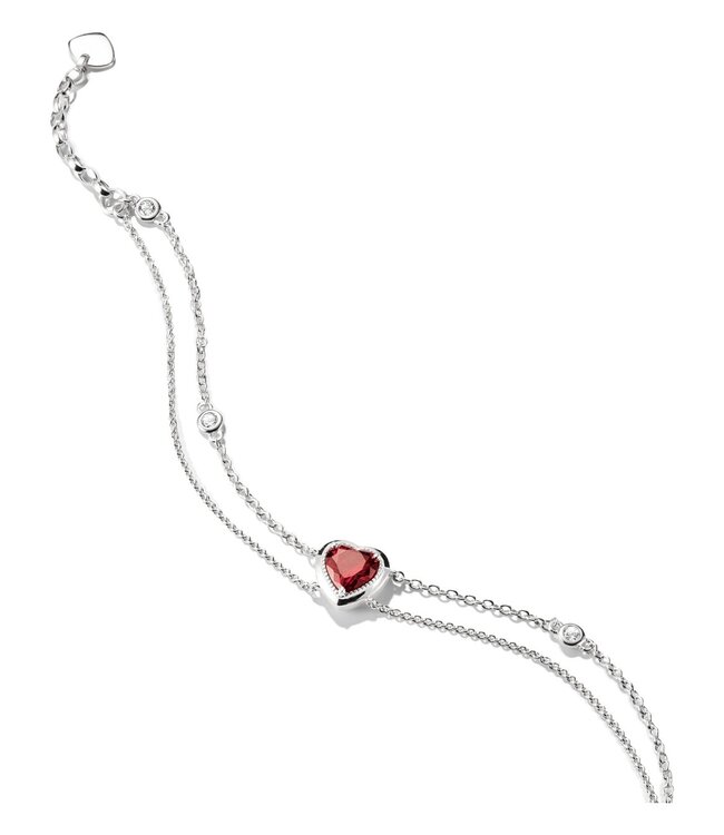 Thomas Sabo  A2222-051-10-L19V Armband Herz Doppel Elyndra Silber 16 +3 cm