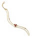 Thomas Sabo  A2222-414-10-L19V Armband Herz Doppel Elyndra vergoldet 16 +3 cm