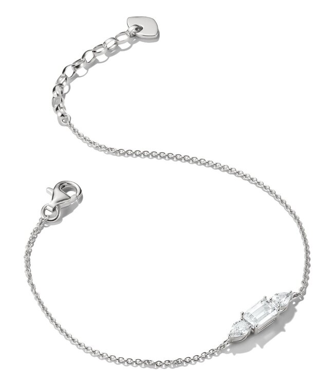 Thomas Sabo  A2221-051-14-L19V Armband Zirkonia Silber 16 +3 cm