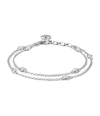 Thomas Sabo  A2216-051-14-L19V Armband Zirkonia Doppel Silber 16 +3 cm