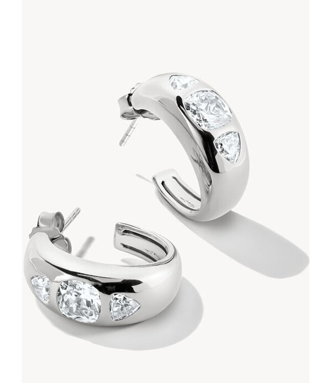 Thomas Sabo  CR759-051-14 Creolen Zirkonia weisse Steine Silber