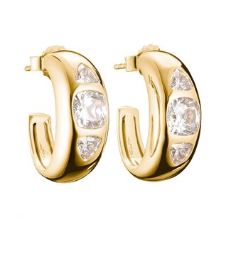 Thomas Sabo  CR759-414-14 Creolen Zirkonia weisse Steine vergoldet
