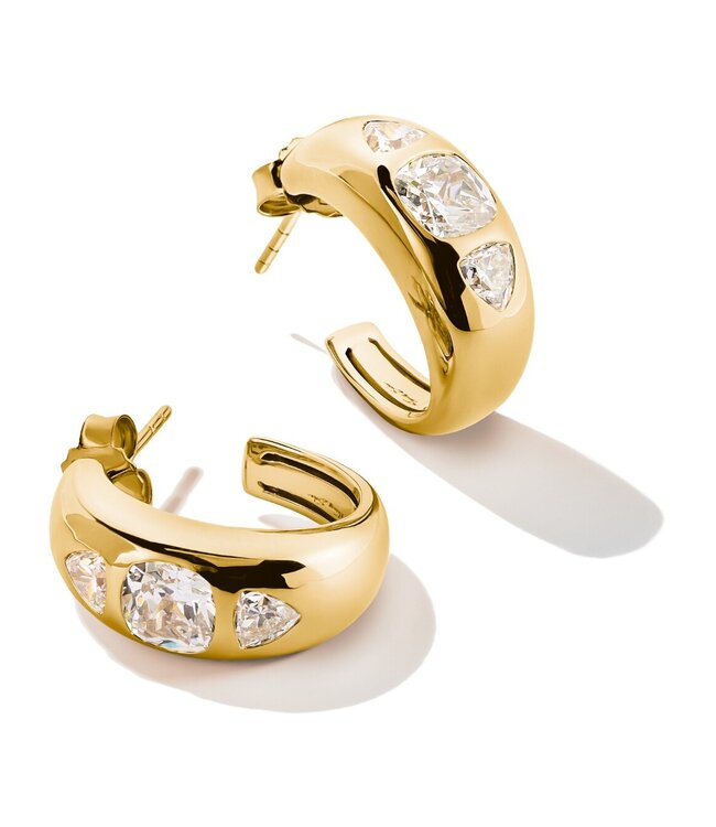 Thomas Sabo  CR759-414-14 Creolen Zirkonia weisse Steine vergoldet