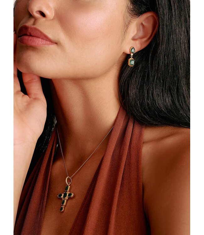 Thomas Sabo  H2334-971-6 Ohrstecker Oktagon Elyndra vergoldet 2.5 cm