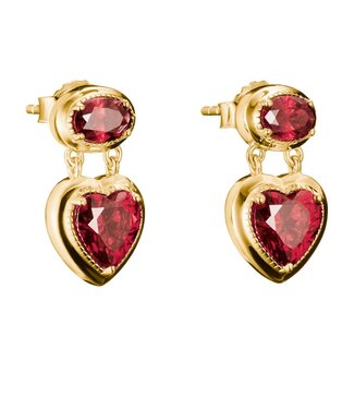 Thomas Sabo  H2340-414-10 Ohrstecker Herz Elyndra vergoldet 1.8 cm