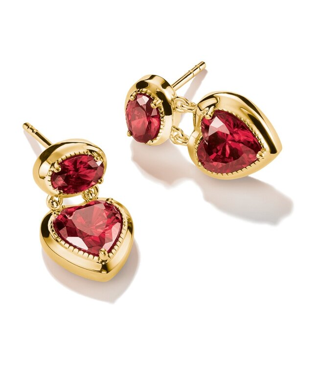 Thomas Sabo  H2340-414-10 Ohrstecker Herz Elyndra vergoldet 1.8 cm