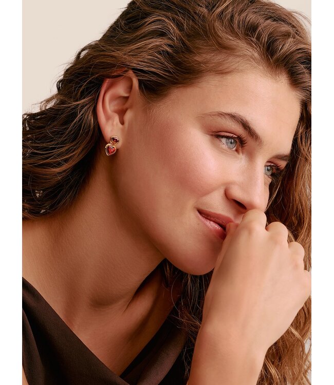 Thomas Sabo  H2340-414-10 Ohrstecker Herz Elyndra vergoldet 1.8 cm