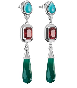 Thomas Sabo  H2332-405-7 Ohrringe Steine Elyndra Silber 5 cm