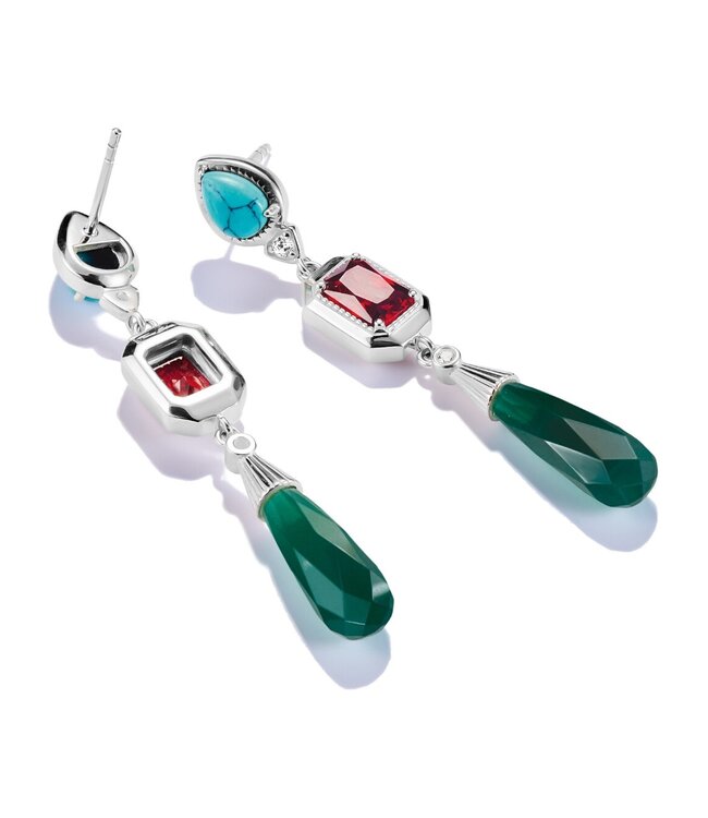 Thomas Sabo  H2332-405-7 Ohrringe Steine Elyndra Silber 5 cm