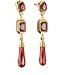 Thomas Sabo  H2332-414-10 Ohrringe rote Steine Elyndra vergoldet 5 cm