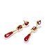 Thomas Sabo  H2332-414-10 Ohrringe rote Steine Elyndra vergoldet 5 cm