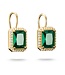 Thomas Sabo  H2338-971-6 Ohrringe Oktagon grüne Steine vergoldet 2.3 cm