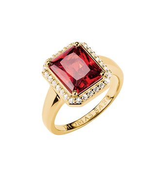 Thomas Sabo  TR2508-414-10-54 Ring Oktagon mit rotem Stein Elyndra vergoldet Grösse 54