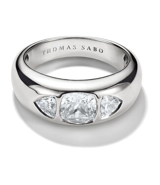 Thomas Sabo  TR2525-051-14-56 Ring Zirkonia weisse Steine Silber Grösse 56