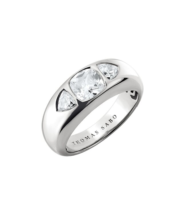 Thomas Sabo  TR2525-051-14-56 Ring Zirkonia weisse Steine Silber Grösse 56