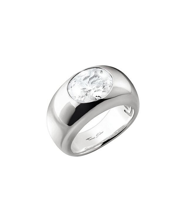 Thomas Sabo  TR2520-051-14-58 Ring Zirkonia mit weissem Stein Silber Grösse 58