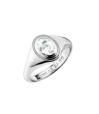 Thomas Sabo  TR2523-051-14-54 Ring Oval Zirkonia mit weissem Stein Silber Grösse 54