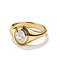 Thomas Sabo  TR2523-414-14-54 Ring Oval Zirkonia mit weissem Stein vergoldet Grösse 54