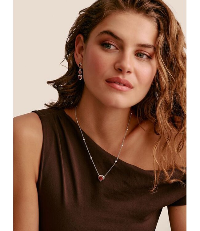 Thomas Sabo  KE2365-051-10-L50V Halskette mit Anhänger Herz Elyndra Silber 45+5 cm