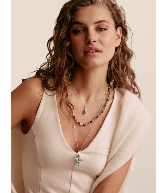 Thomas Sabo  KE2366-405-17-L45V Halskette Oktagon Elyndra Silber 40+5 cm