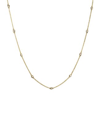 Thomas Sabo  KE2340-414-14-L50V Halskette Zirkonia weisse Steine vergoldet 45+5 cm