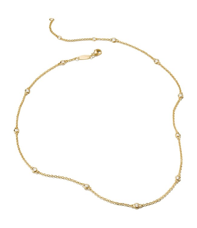 Thomas Sabo  KE2340-414-14-L50V Halskette Zirkonia weisse Steine vergoldet 45+5 cm