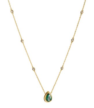 Thomas Sabo  KE2331-971-6-L50V Halskette Tropfen Elyndra vergoldet 45+5 cm