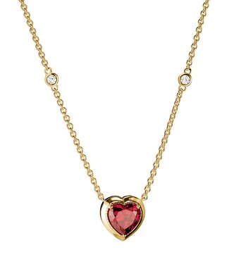 Thomas Sabo  KE2365-414-10-L50V Halskette mit Anhänger Herz Elyndra vergoldet 45+5 cm