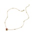 Thomas Sabo  KE2365-414-10-L50V Halskette mit Anhänger Herz Elyndra vergoldet 45+5 cm