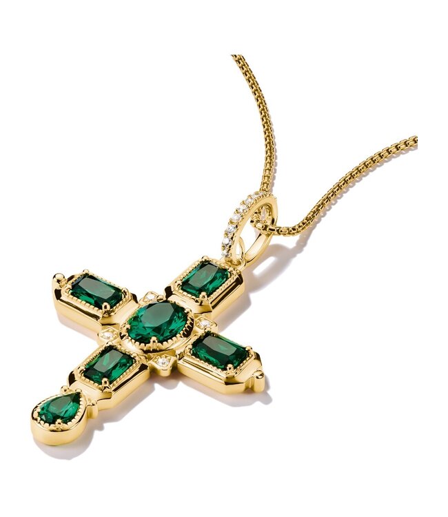 Thomas Sabo  PE987-971-6 Charm-Anhänger Kreuz vergoldet 4.7 cm