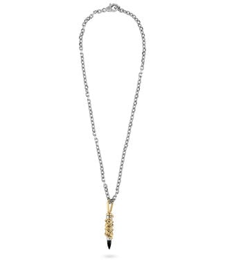 Philipp Plein  PJGGA01NU Lange Halskette Plein Bullet Bicolor
