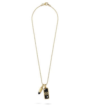 Philipp Plein  PJGGA03NU Lange Halskette Plein Bullet Bicolor